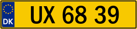 Trailer License Plate